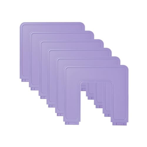 Adjustable File Sorter Accessories 6 Pieces Upright Plates, Expandable File Folder Holder Accessory, Desktop Binder Organizer, School Office File Organizer, Purple - color: Purple, size: Accessories-6pcs