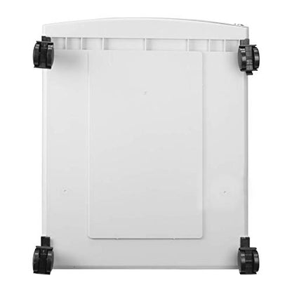 Storex Two-Drawer Mobile File Cabinet with Lock, 14.8 x 18 x 26-Inch, Gray (61301B01C) - color: Grey, size: 26" x 31.8" x 14.1", style: 2-Drawer, With Casters