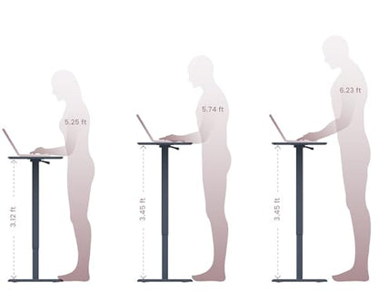 TopJob ANYDESK FOLD Mobile Standing Desk, Portable with Lockable Wheels, Foldable Stand Desk, Rolling Computer Workstations, Used for Home, Couch Side Table, Bedside Table in Bed Room Kitchen - color: Mint