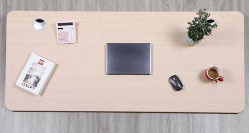 ApexDesk Quattro Series 60" Electric Adjustable Standing Computer Desk for Home and Office Width and Height Adjustable, Rectangular Oak - color: Oak Rectangular, size: 60" Rectangular