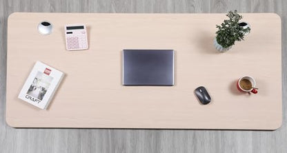 ApexDesk Quattro Series 60" Electric Adjustable Standing Computer Desk for Home and Office Width and Height Adjustable, Rectangular Oak - color: Oak Rectangular, size: 60" Rectangular
