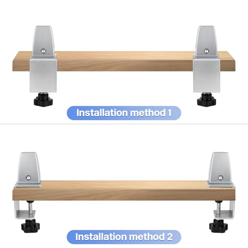 4 Packs Sneeze Guard Support, Aluminum Adjustable Partition Clamp, Acrylic Desk Divider Support, Desk Shield Clamp Privacy Panel for Counter - size: Sideclamp & 4pcs