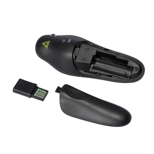 Mingzhe Wireless Presenter Remote 2.4GHz Red Pointer Plug and Play Page Turner for Presentations Laptop Computer Educators Professionals