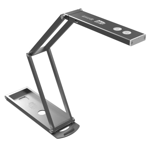 Adesso 4K Ultra HD 8MP USB Document Camera Webcam | Built-in Microphone, LED Light, Autofocus, Multi-Jointed Design, Folding for Live Demo, Web Conferencing, Distance Learning