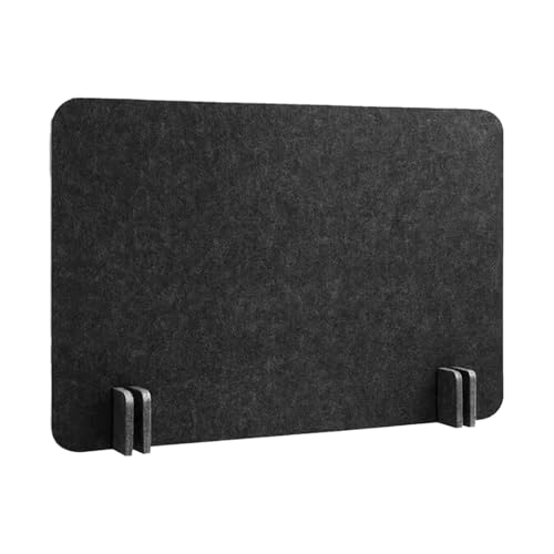 Desk Divider Felt Table Partition Acoustic Privacy Screen Noise Reducing Removable Panel Lightweight Structure Freestanding Suitable for Classroom, Black 40x50 cm - color: Black 40x50 Cm