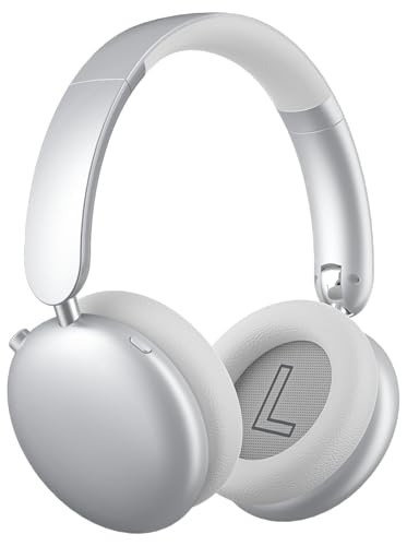 Wentronic Y06 Noise Cancelling Headphones,58H Playtime and 5 EQ Music Modes Wireless Over Ear Bluetooth Headphones with Microphone,Lossless Audio,Multipoint Connection,Foldable,Lightweight,Silver - color: Silver