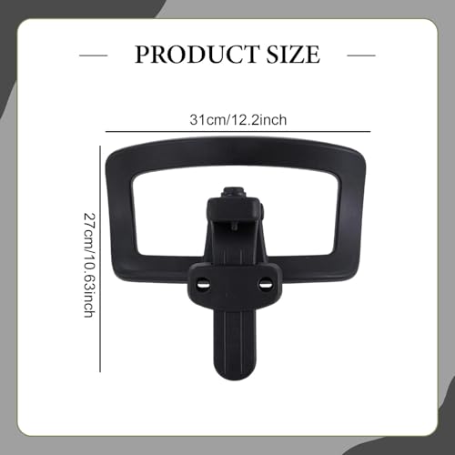Chairs Headrest Adjustable Ergonomic Office Chair Headrest Neck Support Pillow Attachment with Pp Material Suit for Long Hours Sitting in, Black