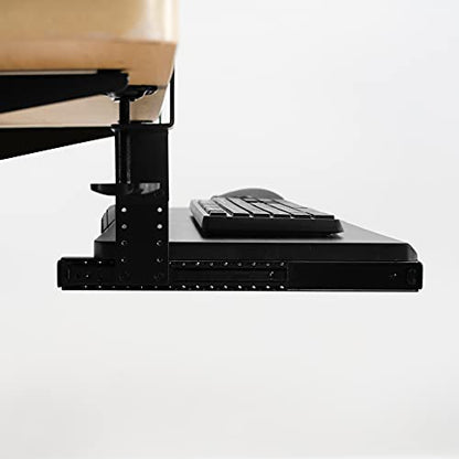 VIVO Black Height Adjustment Kit Brackets for Keyboard Trays, MOUNT-KB5SP