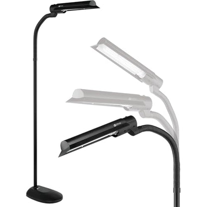 OttLite 18W WingShade Adjustable Floor Lamp for Crafts, Tasks, Office, Living Room, Sewings and Arts