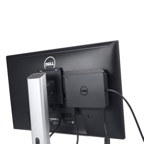 Dell WD15 Monitor Dock 4K with 180W Adapter, USB-C, (450-AEUO, 7FJ4J, 4W2HW),Black,Dual Display