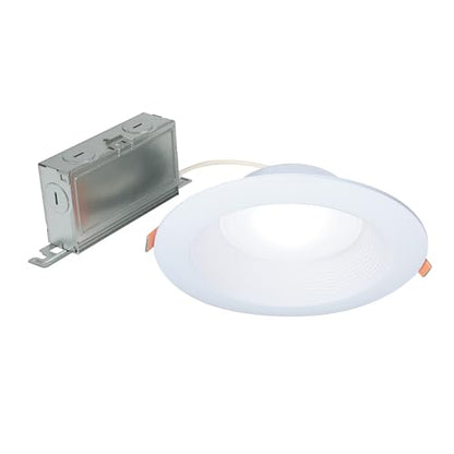 HALO LT 6 inch Baffle Canless LED Recessed Light 5CCT 750 lm | Low glare, IC rated, airtight, wet rated for soffit /shower light, 2700K-5000K, New Construction / Remodel, Dims to 10% - size: 6 inch, style: 5CCT New Version