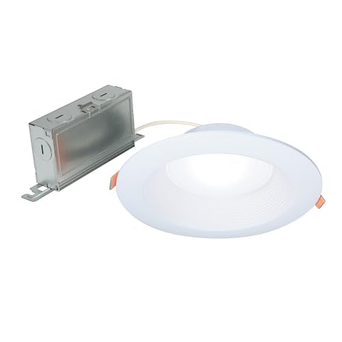 HALO LT 6 inch Baffle Canless LED Recessed Light 5CCT 750 lm | Low glare, IC rated, airtight, wet rated for soffit /shower light, 2700K-5000K, New Construction / Remodel, Dims to 10% - size: 6 inch, style: 5CCT New Version