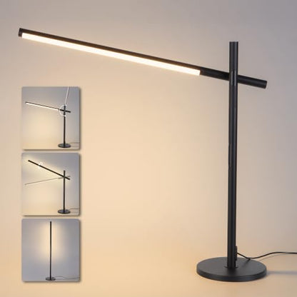 Tubicen LED Desk Lamps,Modern Touch Adjustable Table Lamps,3-Color Dimmable