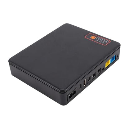 Generic Compact Uninterruptible Power Supply with 12000mAh Battery Backup for Router Modem Camera, Portable Standby UPS Power Supply for Stable Network Connections, Suitable for Various Digital (US