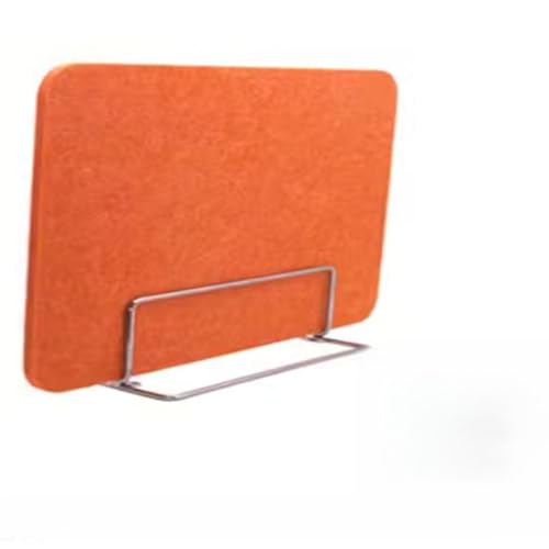 Desk Divider for Student, Acoustic Freestanding Desk Privacy Panel, Noise Reducing Sound Proof Dividers for Office, School ，Felt, Customizable(Orange,120 * 30cm) - color: Orange, size: 120*30cm