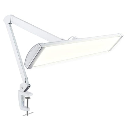 Neatfi 3,500 Lumens LED Desk Lamp, Dimmable, 26-Inch Shade, CCT (White-2) - color: White-2, size: 26-Inch Wide Shade