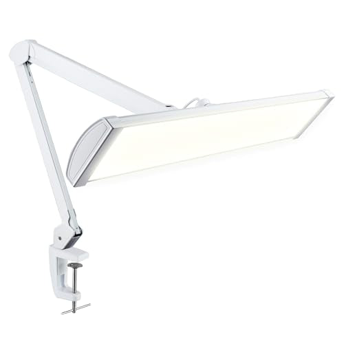 Neatfi 3,500 Lumens LED Desk Lamp, Dimmable, 26-Inch Shade, CCT (White-2) - color: White-2, size: 26-Inch Wide Shade