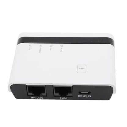 USB Print Server 4 Port, 10/100Mbps LAN and 2.4G Wireless Printer Sharing Hub for Home Office Network (US Plug)