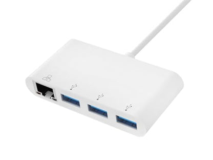 Monoprice USB-C 3-Port USB 3.0 Hub and Gigabit Ethernet Adapter - size: 1 Count (Pack of 1)