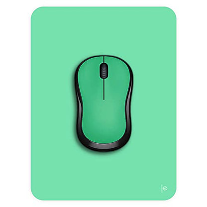 Audimi Small Mouse Pad 6 x 8 Inch, Mini Mouse Pad Thick for Laptop Wireless Mouse Home Office Travel, Portable & Washable (Green) - color: Green