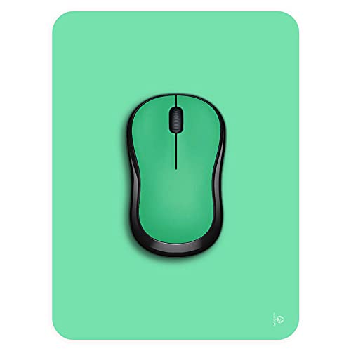 Audimi Small Mouse Pad 6 x 8 Inch, Mini Mouse Pad Thick for Laptop Wireless Mouse Home Office Travel, Portable & Washable (Green) - color: Green