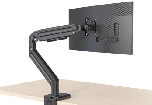 Redragon GMK916 Ultrawide Monitor Mount with USB - Gas Spring Adjustable Arms with VESA 75/100mm, 15-49 Inch Screen Compatibility, C Clamp & Grommet Base, Cable Management, 44lbs Load Capacity - size: Up to 49" Sceens