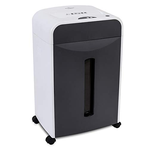 WOLVERINE SD9610 P5 Super Micro Cut Shredder, 6-Sheet, 2x6mm, 5Gal, Grey | P-5 Super Micro Cut | 2×6mm Particles | 6-Sheet | Induction Motor | 54dB | 5Gal | No Oil Needed | Jam Reverse | ETL Listed - size: 6-Sheet Level P5-Grey