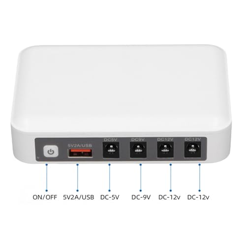 Headerbs 6000mAh Ups Battery Backup with Short Circuit Protection Overcharge Guard for Router Modem Security Camera (US Plug)