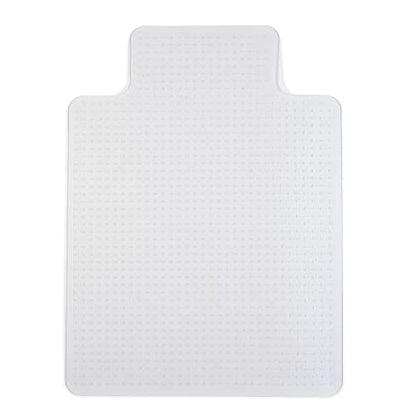 Staples Office Chair Mat, Clear Floor Mats with Lip, Medium-Pile Carpets, Extended Under-Desk Coverage, 48 x 36 Inch, Smooth Glide | Extended under-desk coverage and smooth glide for carpeted office floors. - size: 36" x 48", style: Medium-Pile