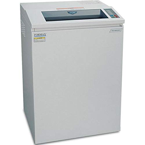 FORMAX FD 8502CC OnSite Office Cross Cut Shredder, 5/32" x 1-1/5" Shred Size, 23 to 25 Sheet Capacity, 33 gal. Bin Capacity, Extra-Wide 16" Feed Opening, All-Metal Cabinet with Casters