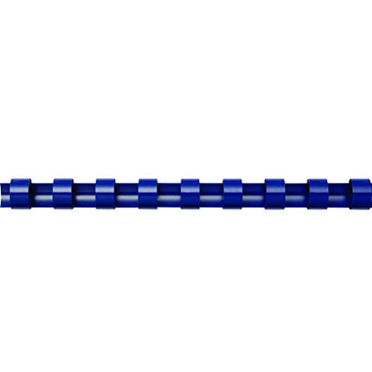 Fellowes A4 8 mm Plastic Binding Combs for Comb Binding Machine, Binds 21 to 40 Pages, Blue, Pack of 100 - color: Blue, size: 8mm