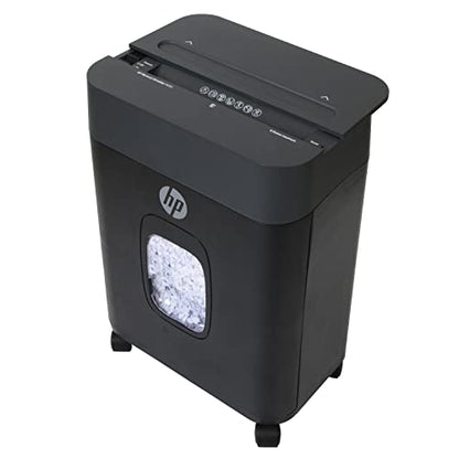 HP - Micro Cut Paper Shredder, 8-Sheet with Slide Top for Home Office - size: 8 Sheet