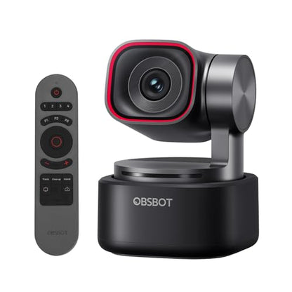 OBSBOT Tiny 3 4K PTZ Webcam 1/1.28" CMOS, W Smart Remote 2 - style: Tiny 3 combo