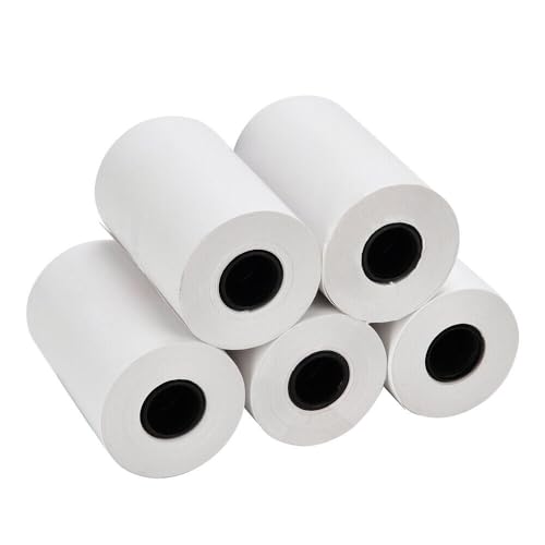 (25 Rolls) 2 1/4 x 85 Thermal Paper Receipt Rolls 2.25 x 85 ft, POS/Cash Register, Fits All Credit Card Terminals, Verifone VX510 VX570 FD50 T4220