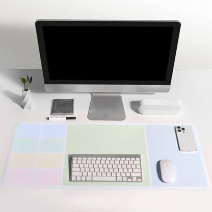 loukin Non-Slip Dry Erase Desk Mat, 32''x14'' Writing Mouse Pad for Office | 3-in-1 Workspace, Water-Resistant & Stain-Resistant, Easy to Write & Clean, Eye Protection, 2 Markers & 1 Cleaning Cloth