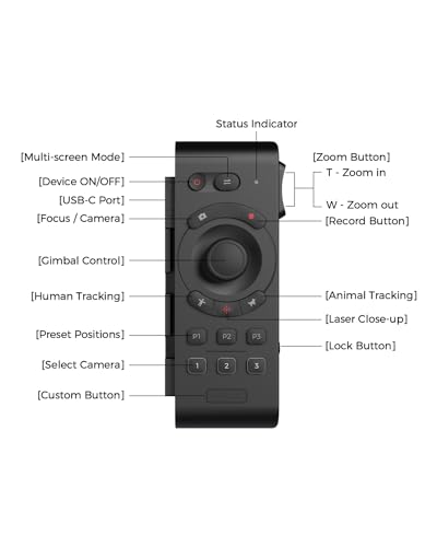 OBSBOT Tail Air & Smart Remote Combo, Streaming Camera with AI Tracking PTZ, Intelligent APP, Gesture Control, HDMI/USB-C/Wireless Webcam, Video Cameras for Filming, Worship, Content Creator, etc. | Intelligent APP, Gesture Control, HDMI/USB-C/Wireless We