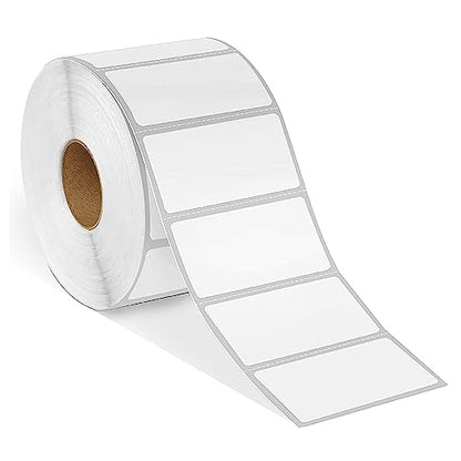2" X 1” Direct Thermal Labels (13000 Count, 10 Rolls) - Perforated - size: 2" X 1"
