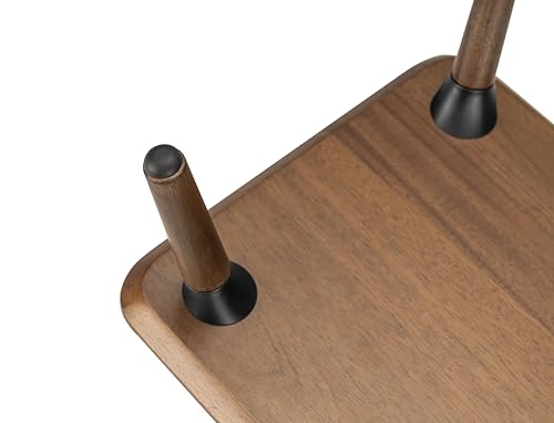 Desk Shelf for Top of Desk (Mahogany) Mid Century Modern Monitor Stand (39.37 × 9.45 × 4.72 inches) - color: Mahogany