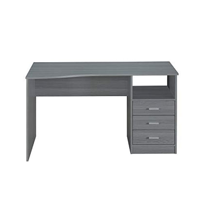 Techni Mobili 51 Inch Classic Computer Desk w/Drawers & Storage, Grey - color: Grey