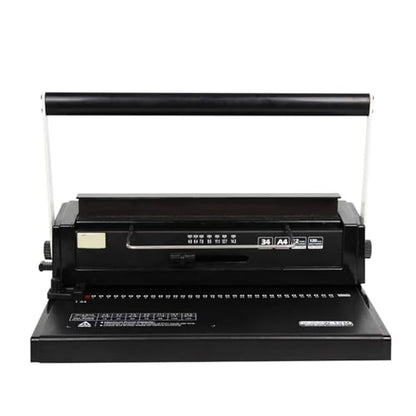 Binding Machine, Ring Binding Machine 34 Hole Loose Leaf Iron Ring Punching Machine Double Coil Manual Wire Binding Machine