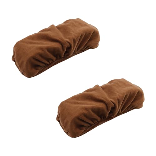 Office Chair Armrest Slipcovers Covers Pads (Brown) | Chair Cushions Armrest Backrest Protectors for Recliner Sofa - color: Brown