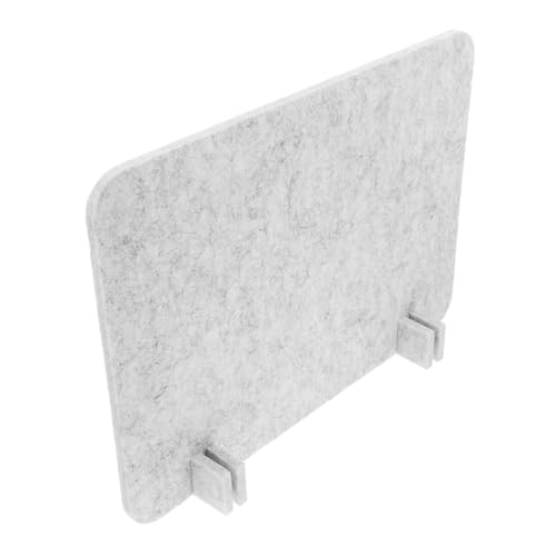 Lurrose Acoustic Desk Divider with Freestanding Design Noise-reducing Felt Panel for Office and Classroom Use Easy Installation Lightweight Gray Color