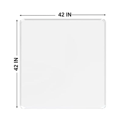 MESAILUP Beveled Edge Office Chair Mat for Carpet or Hardwood Floor-42”x42” - size: Beveled Edge-42"x42"