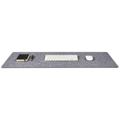Premium Felt Desk Mat | Large 15.75" x 36" | Multifunctional Desk Pad for Home Office | Mid Gray - color: Mid Gray, size: 15.75" x 36"