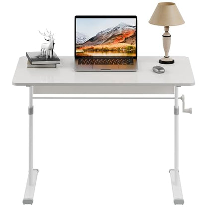 cdar Manual Standing Desk, Adjustable Height Game Desk, Hand Crank Standing Desk, Hand Lifting Computer Desk, Manual Stand Up Desk 120 cm - color: 120 Cm