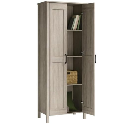 Sauder Miscellaneous Storage, Two-Door Storage Cabinet, in Spring Maple Finish - color: Spring Maple