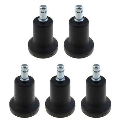 MEETOOT 5-Pack Bell Glides Replacement for Office Chair Wheels, Office Chair Wheel Stoppers, Bell Glides with Independent Self-Adhesive Pads (Tall Type)