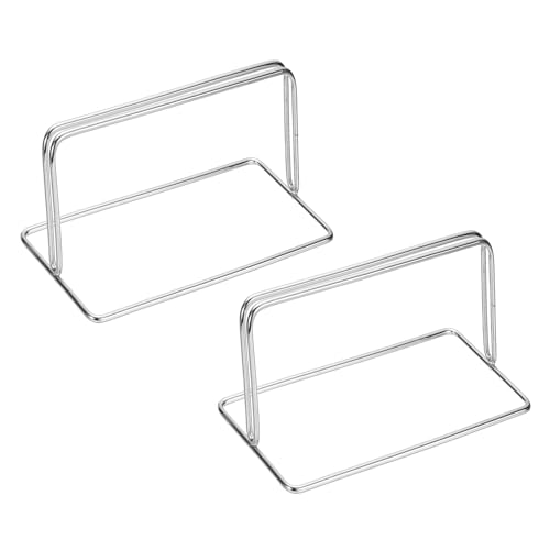 PATIKIL Baffle Desk Divider Clamp, 2 Pcs Punch-Free Base Desk Shield Clamp Desk Divider Partition Clamp Privacy Panel Bracket Holder for DEST Partition Support Office Desk, Silver - color: Silver