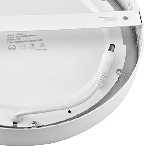 Round LED Flat Panel Light 24W, Thin Drop Ceiling Lights 6500K Cold White Surface Mount Ceiling Fixture AC 110-120V Shop Commercial Bay Lighting for Hotel Office School