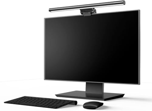 Baseus Monitor Light Bar - Touch Control Desk Lamp with 3 Light Modes, Computer Monitor Light for Home Office, USB Powered LED Desk Lamp, Black